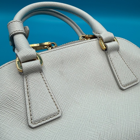 Prada Cream Mini Leather Bag - Picture 7 of 11